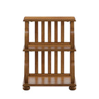 Table d'appoint à roulettes en bois étagée