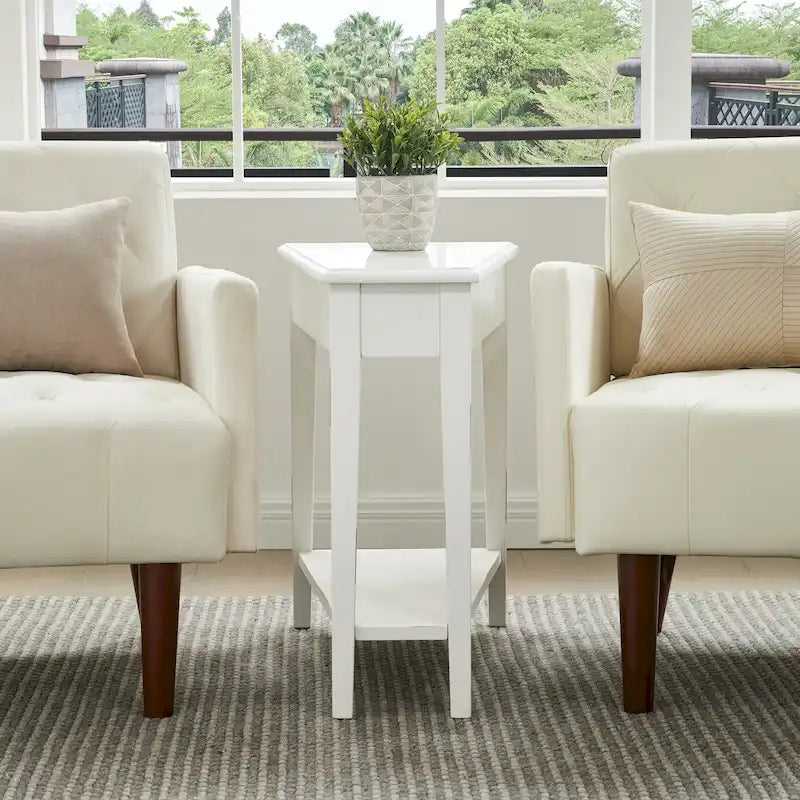 Table d'appoint compensée pour fauteuil inclinable avec étagère inférieure