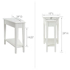 Table d'appoint compensée pour fauteuil inclinable avec étagère inférieure