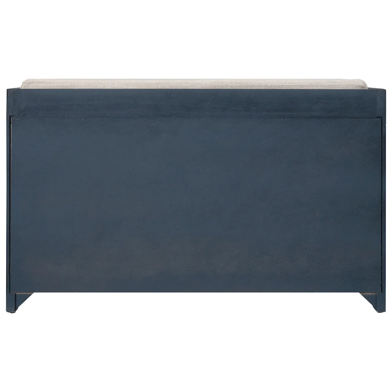 Banc de rangement avec panier amovible et 2 tiroirs