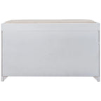 Banc de rangement avec panier amovible et 2 tiroirs