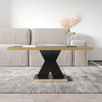 Table basse moderne avec finition laquée brillante