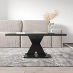 Table basse moderne avec finition laquée brillante