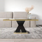 Table basse moderne avec finition laquée brillante