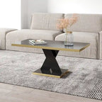 Table basse moderne avec finition laquée brillante