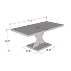 Table basse moderne avec finition laquée brillante