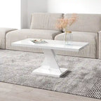 Table basse moderne avec finition laquée brillante
