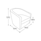 Fauteuil pivotant rond