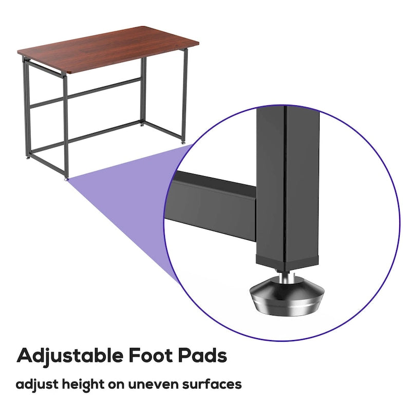 Bureau pliable de 43 po pour bureau à domicile