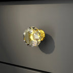 Coiffeuse avec miroir rond, tiroirs et étagères