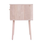 Coiffeuse de rangement Harzen avec miroir