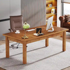 71 Inch Executive Desk, Farmhouse Computer Desk For Home Office