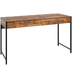 Bureau avec 2 tiroirs et structure en acier