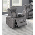 Fauteuil inclinable électrique avec porte-gobelets et chargeur USB