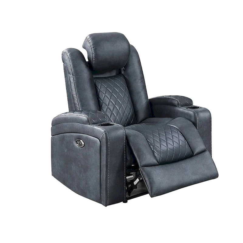 Fauteuil inclinable électrique avec porte-gobelets et chargeur USB