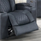Fauteuil inclinable électrique avec porte-gobelets et chargeur USB
