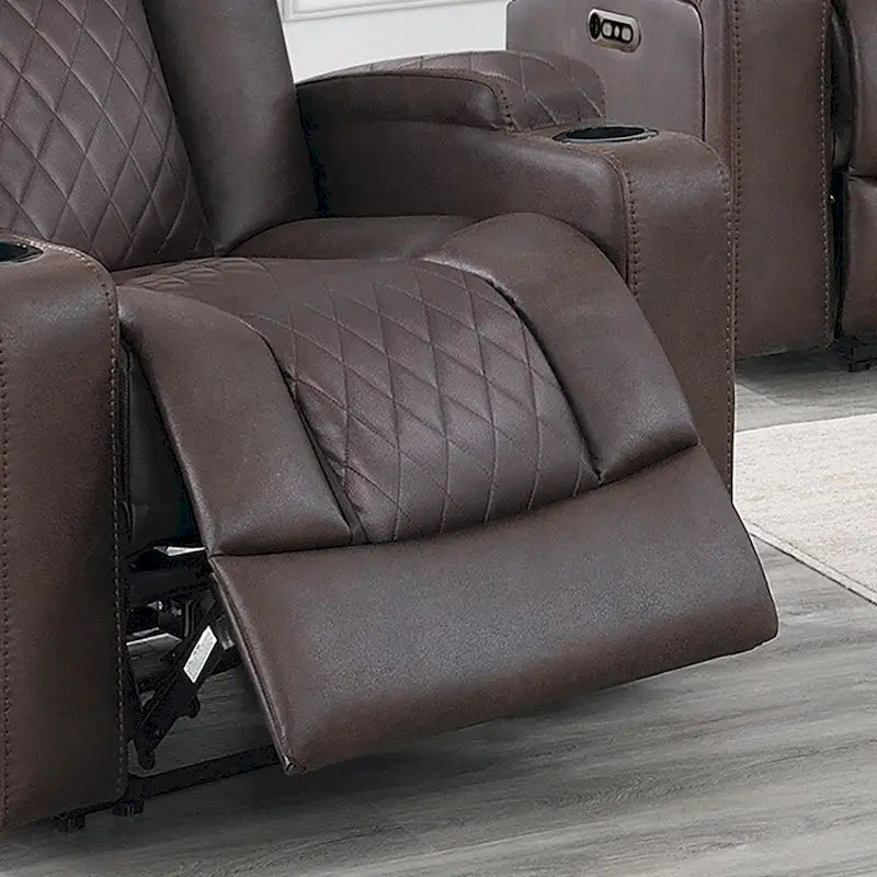 Fauteuil inclinable électrique avec porte-gobelets et chargeur USB