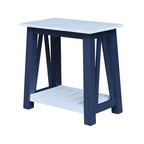 Table d'appoint en bois massif avec plateau en billot de boucher