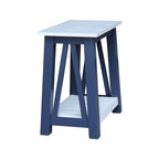 Table d'appoint en bois massif avec plateau en billot de boucher