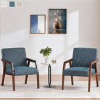 Lot de 2 fauteuils rembourrés – Style moderne du milieu du siècle pour salon