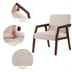Lot de 2 fauteuils rembourrés – Style moderne du milieu du siècle pour salon