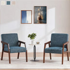 Lot de 2 fauteuils rembourrés – Style moderne du milieu du siècle pour salon