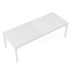 Bureau d'ordinateur à deux places de 199,9 cm avec pieds en métal – Poste de travail de style industriel (Table uniquement)