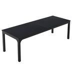 Bureau d'ordinateur à deux places de 199,9 cm avec pieds en métal – Poste de travail de style industriel (Table uniquement)