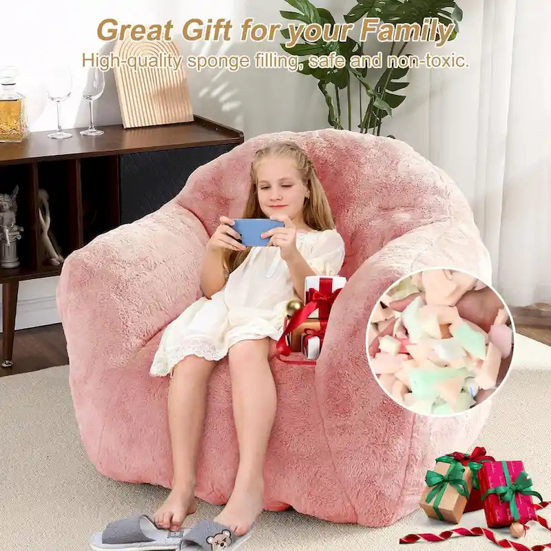 Pouf en mousse à mémoire de forme pour adultes et enfants
