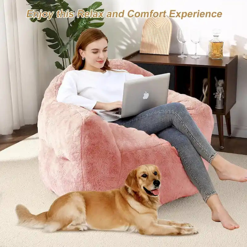 Pouf en mousse à mémoire de forme pour adultes et enfants