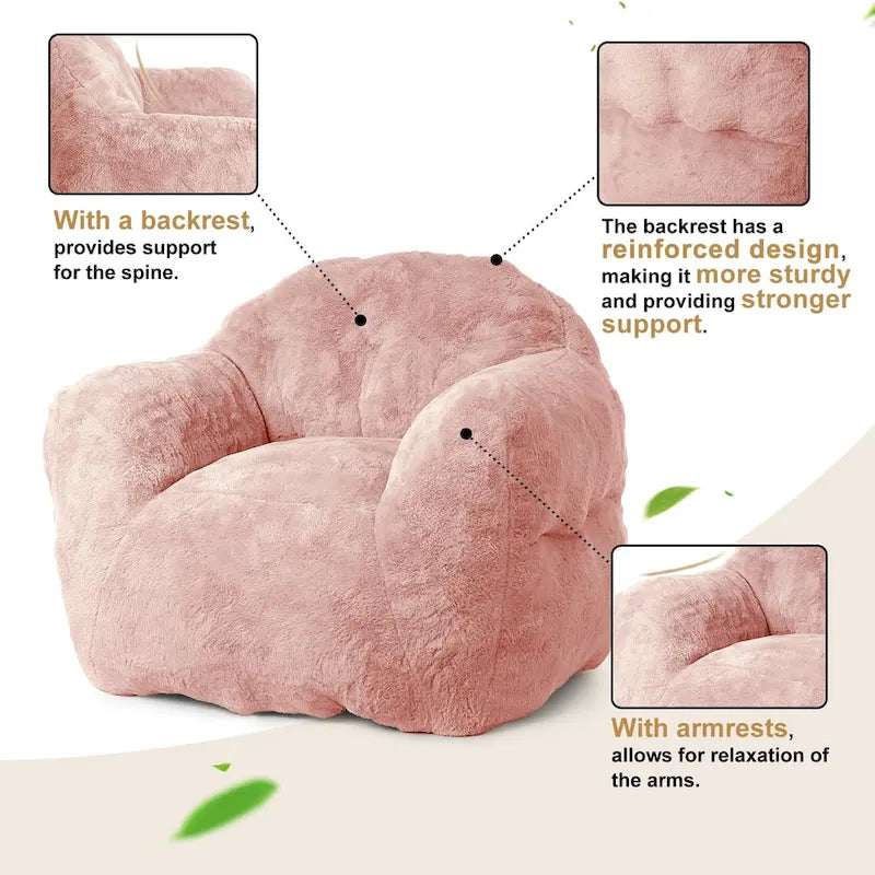 Pouf en mousse à mémoire de forme pour adultes et enfants