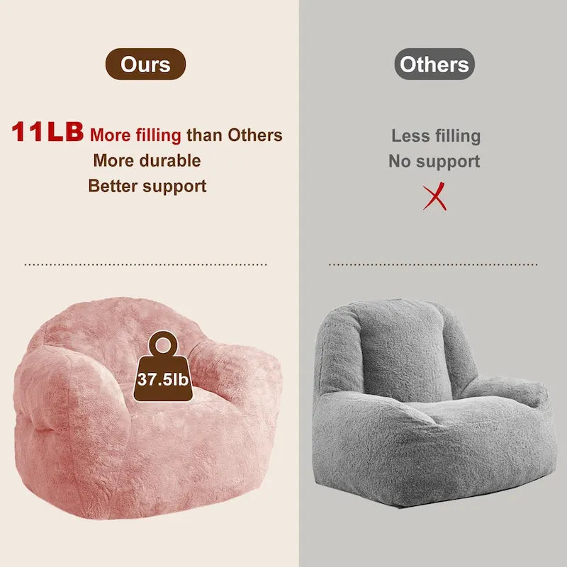 Pouf en mousse à mémoire de forme pour adultes et enfants