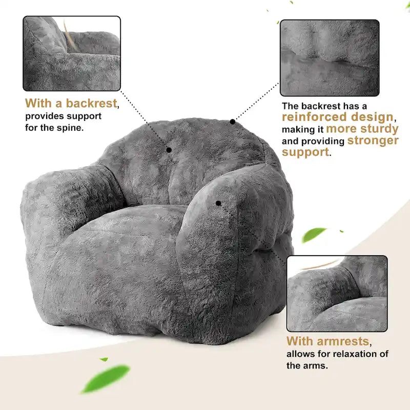 Pouf en mousse à mémoire de forme pour adultes et enfants