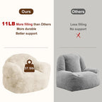 Pouf en mousse à mémoire de forme pour adultes et enfants