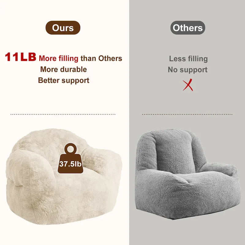 Pouf en mousse à mémoire de forme pour adultes et enfants