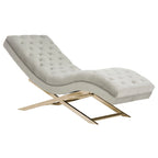 Chaise longue avec coussin rond – 65Lx23Px33H