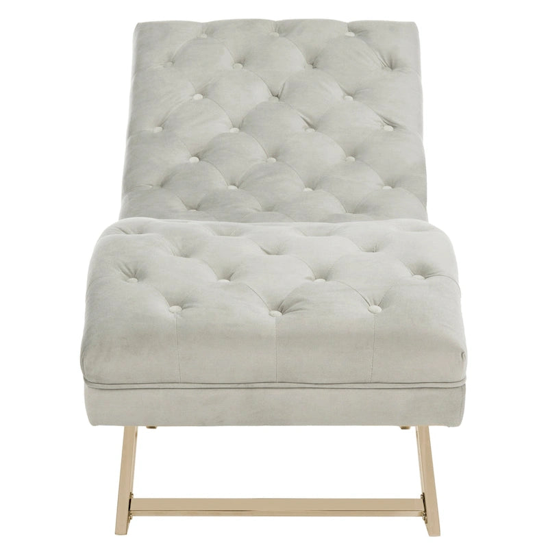 Chaise longue avec coussin rond – 65Lx23Px33H