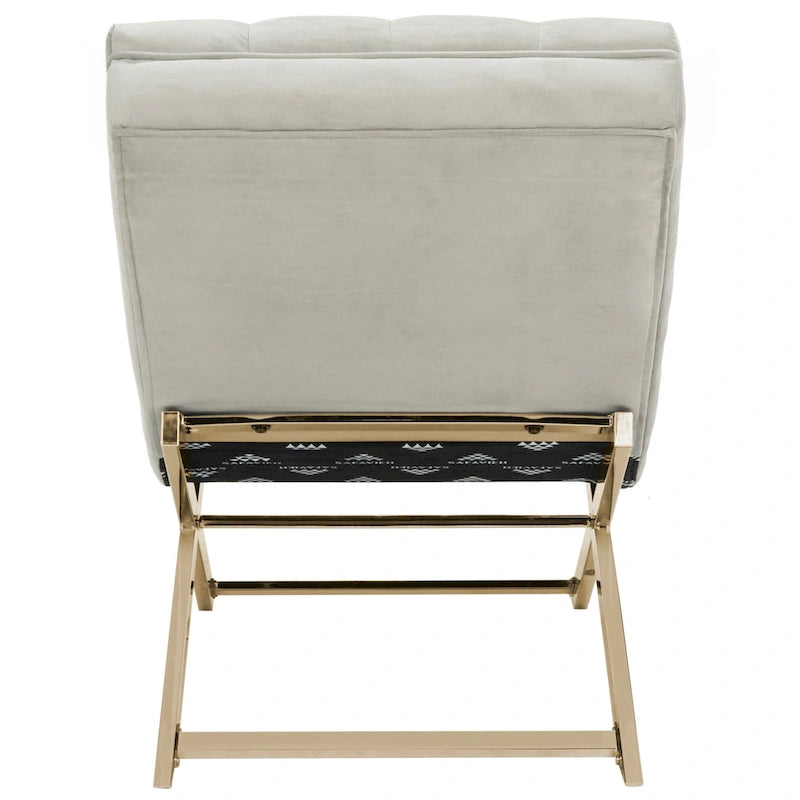 Chaise longue avec coussin rond – 65Lx23Px33H