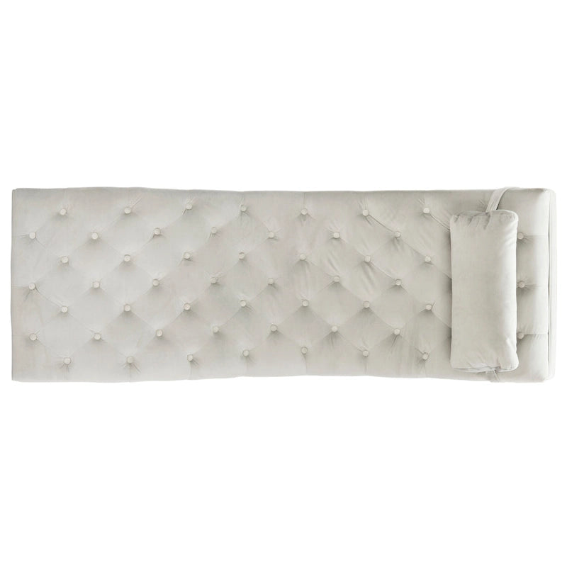 Chaise longue avec coussin rond – 65Lx23Px33H