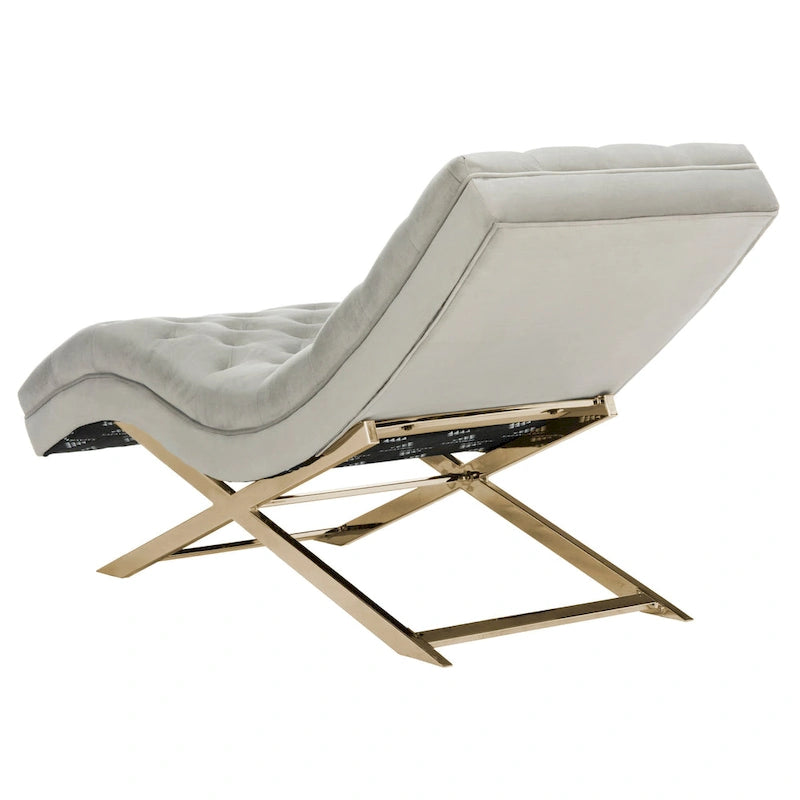Chaise longue avec coussin rond – 65Lx23Px33H