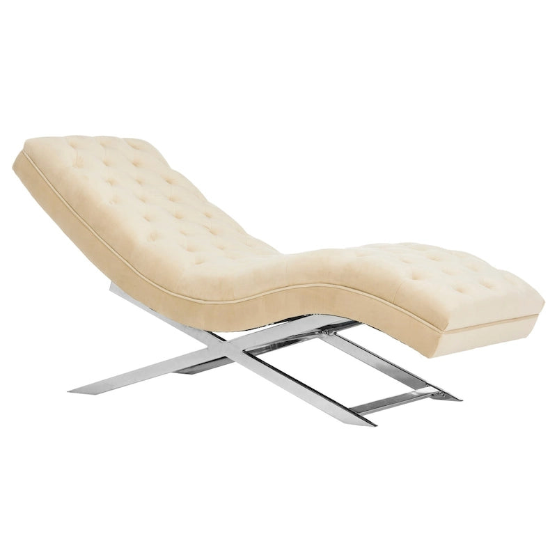 Chaise longue avec coussin rond – 65Lx23Px33H