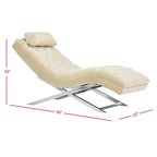 Chaise longue avec coussin rond – 65Lx23Px33H