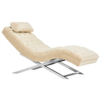 Chaise longue avec coussin rond – 65Lx23Px33H