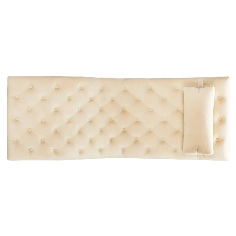 Chaise longue avec coussin rond – 65Lx23Px33H