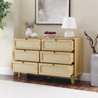 Commode 6 tiroirs avec plateau en bois