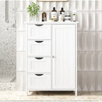 Meuble de salle de bain avec tiroirs et placard - 30 cm (P) x 55 cm (L) x 82,5 cm (H)