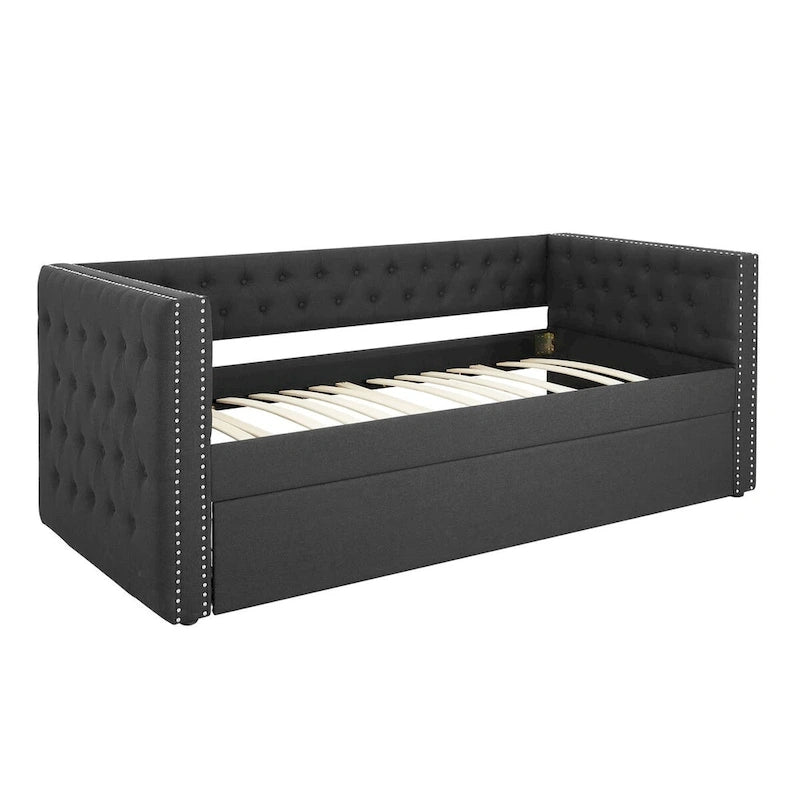 Lit de repos double avec lit gigogne