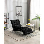 Fauteuil d'appoint en velours avec coussin lombaire et pieds en acrylique