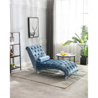 Fauteuil d'appoint en velours avec coussin lombaire et pieds en acrylique