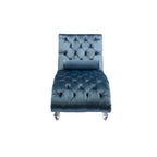 Fauteuil d'appoint en velours avec coussin lombaire et pieds en acrylique